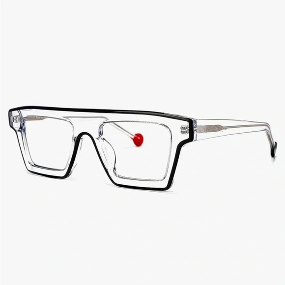 Vooglam Oversize Square Glasses With Anti UV Eyestrain - Picture 6 of 6